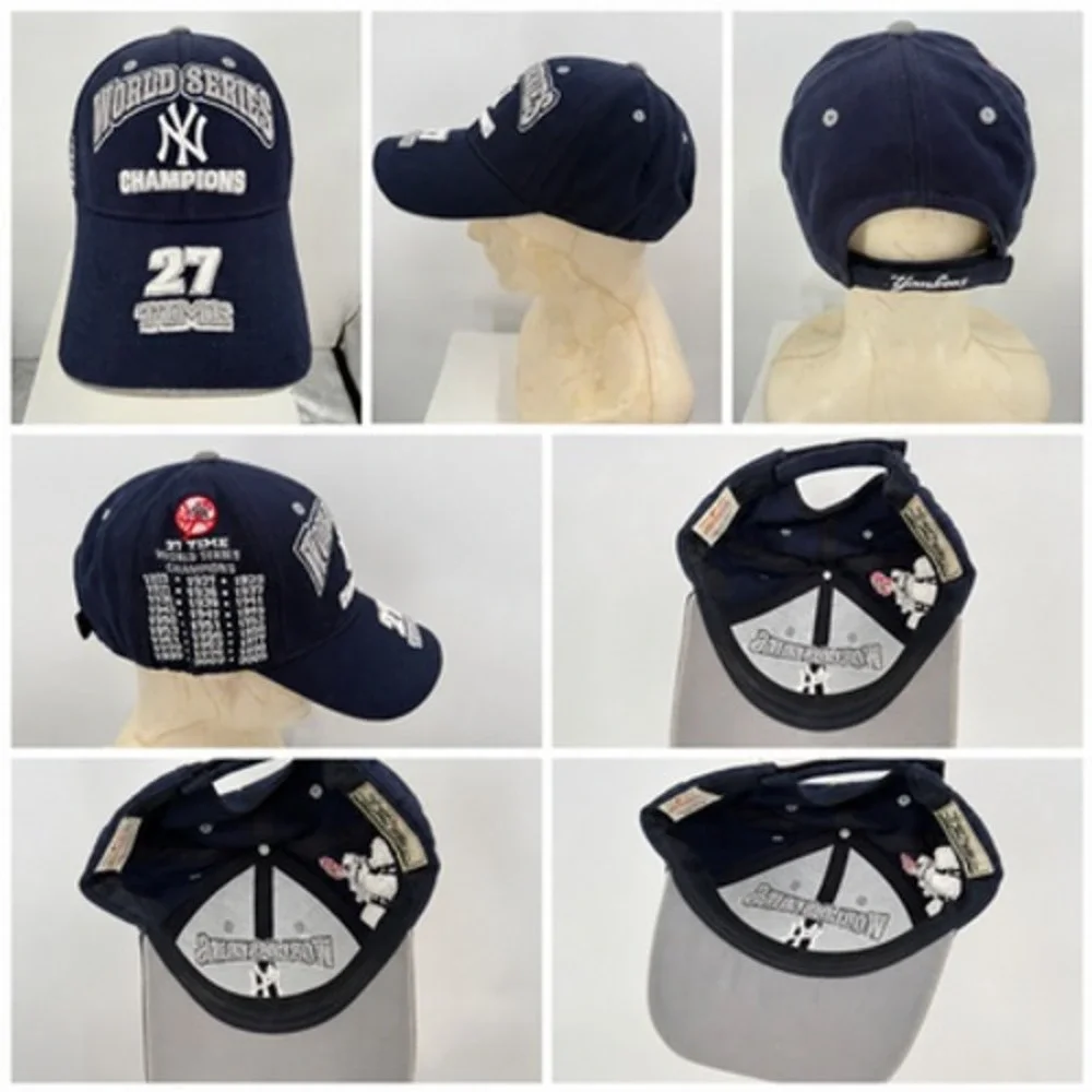 VTG New York Yankees Lot Mens 2XL Jersey Hoodie 4 Hats MLB Baseball Mixed Brands